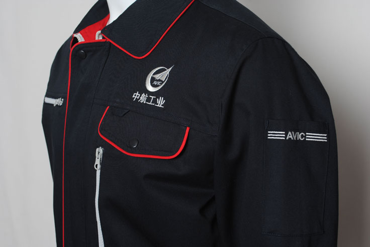 中航工業工作服logo刺繡